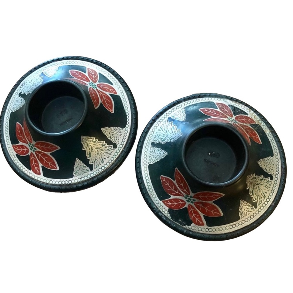 1940’s‎ Vintate Estate Set of Candle Holders, Vintage Holiday Decor